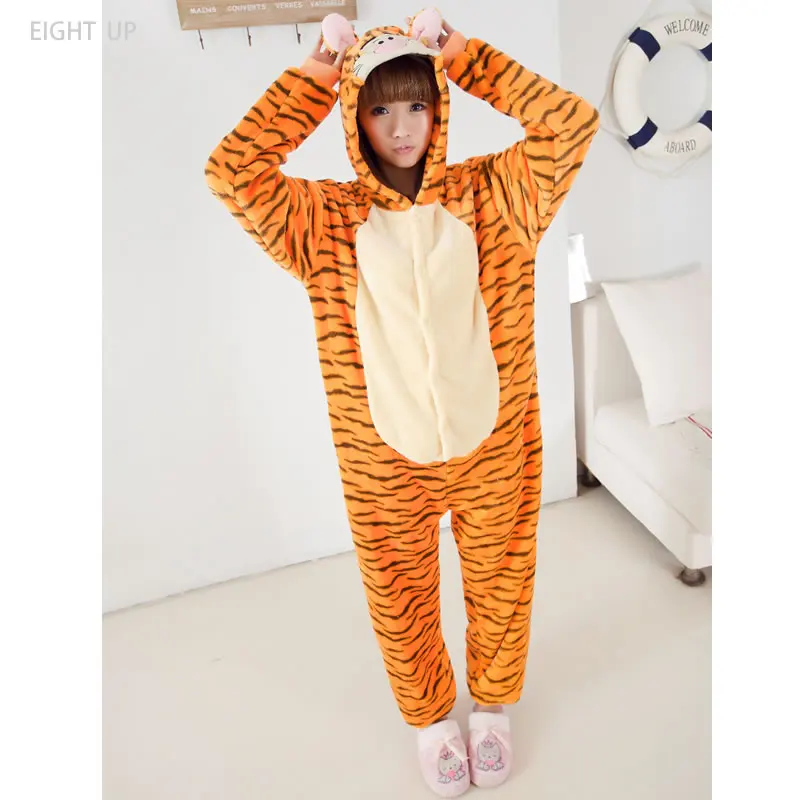 

Tiger Pajamas Unisex Sleepsuit Adult Onesies Cosplay Costume Pyjama Sets Children Sleepwear