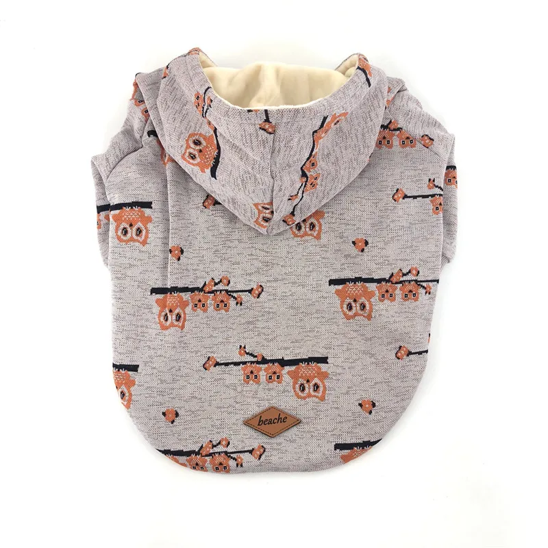 [MPK Одежда для собак] совы на ветке дизайн свитер для собак
