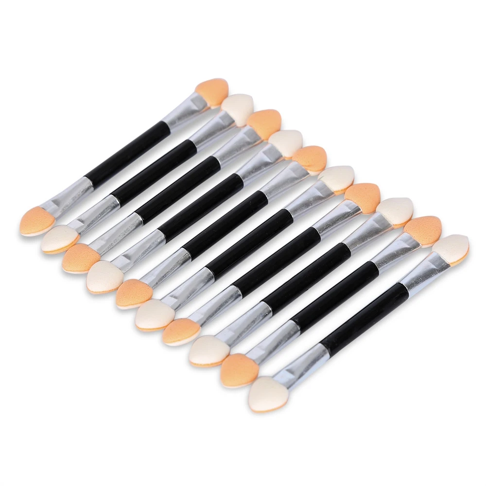Women Makeup Brush Tool 10pcs Powder Rubber Double Head Eyeshadow Small