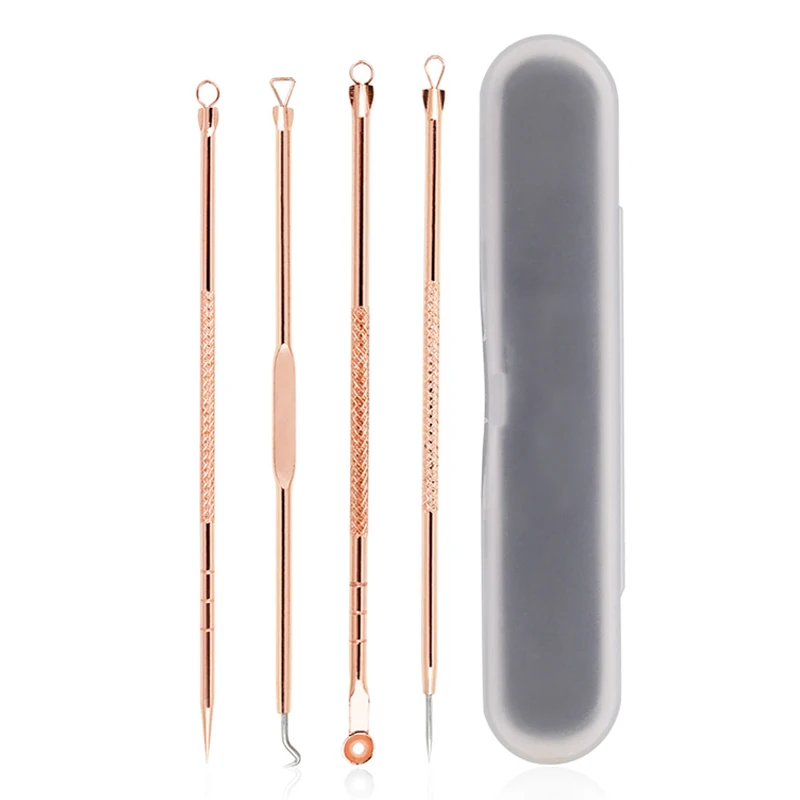 YOKPN 4 Pcs/Box Professional Beauty Makeup Tools High Quality Practical Kits Acne Needle Stainless Steel Blackhead Removal Acne YOKPN 4 Pcs/Box Professional Beauty Makeup Tools High Quality Practical Kits Acne Needle Stainless Steel Blackhead Removal Acne