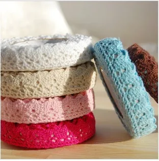 

Satin Face Decorative Tape Adhesive Lace Tape Washi Cloth Tapes Stickers Masking Tape Stationery School Supplies