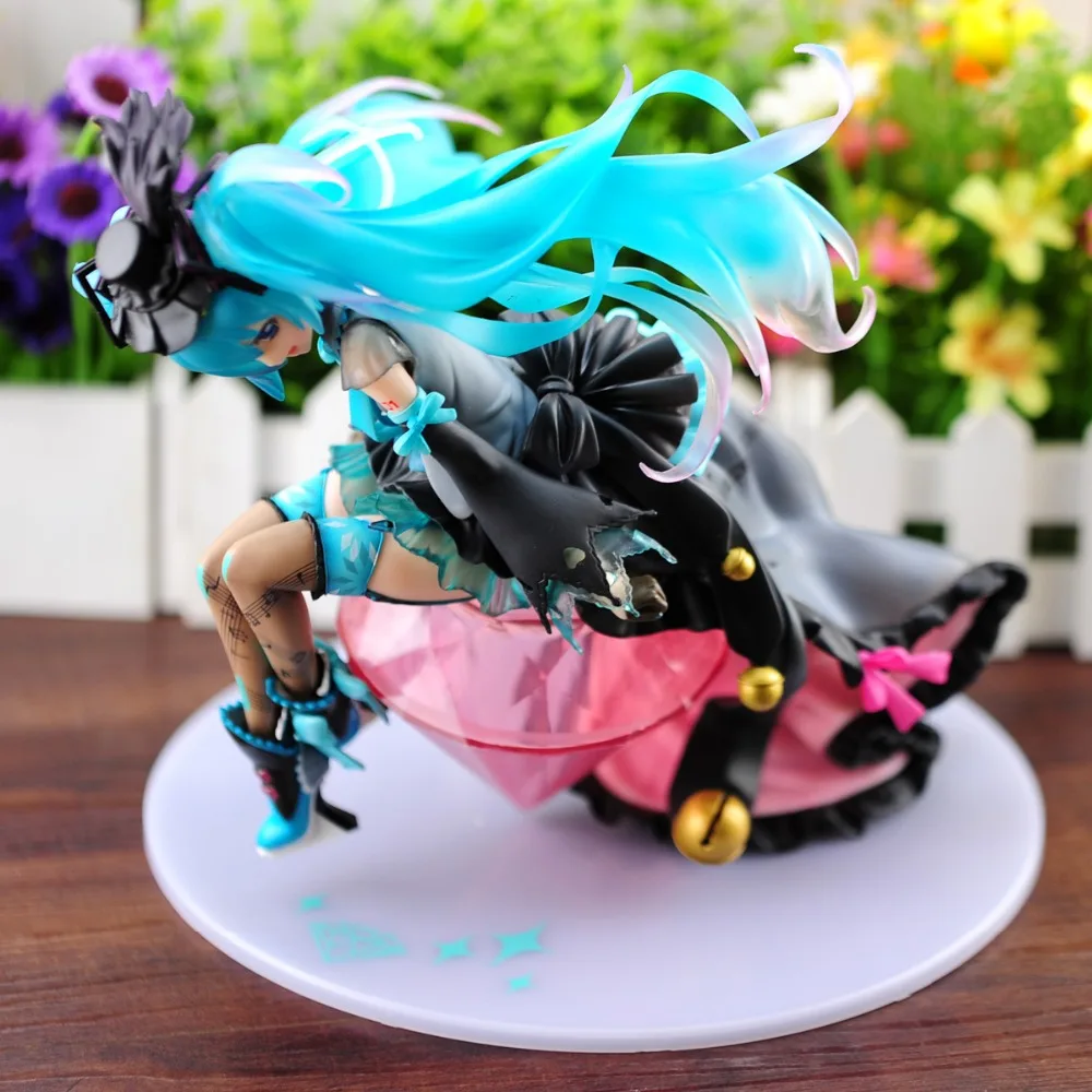 Brand New Vocaloid Hatsune Miku Risa Ebata Ver Scale Painted Anime Action Figure Model PVC Collection Red Diamond Doll for kids6 (1)
