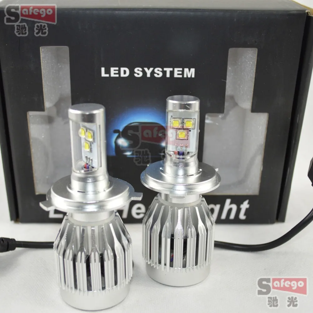 1set 30w cree H4 led headlight lamp Hi Lo car auto H13 led headlight HB1 9004