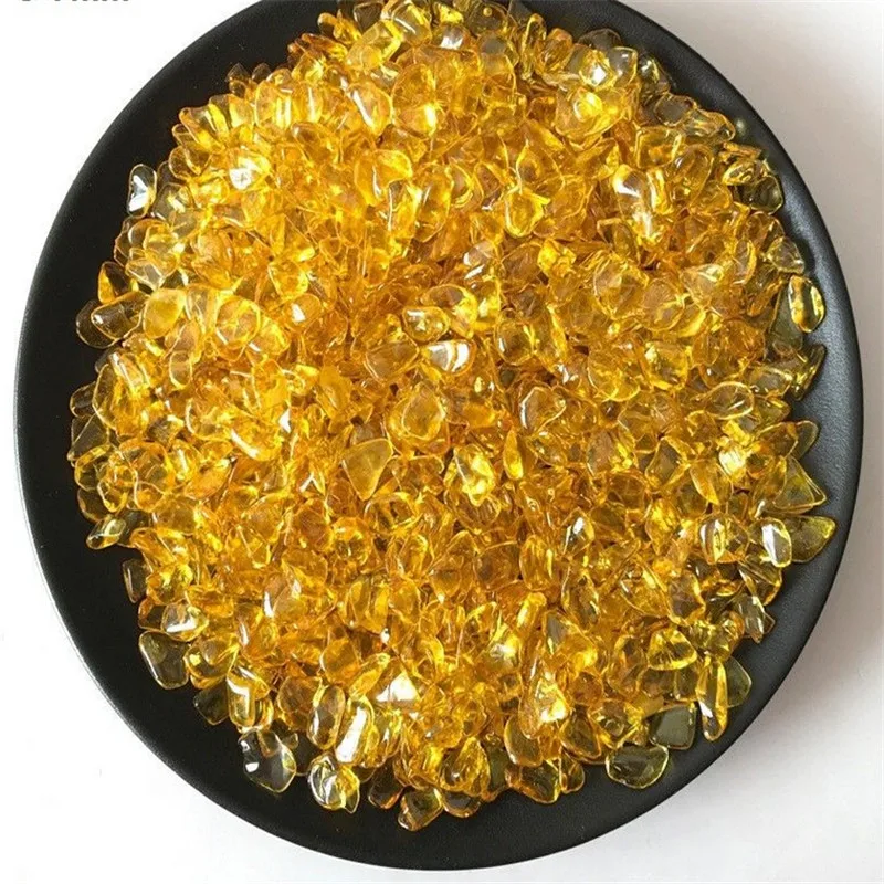 

100g CITRINE Chip Stone Yellow Crystals Quartz Stones Healing Home Decor
