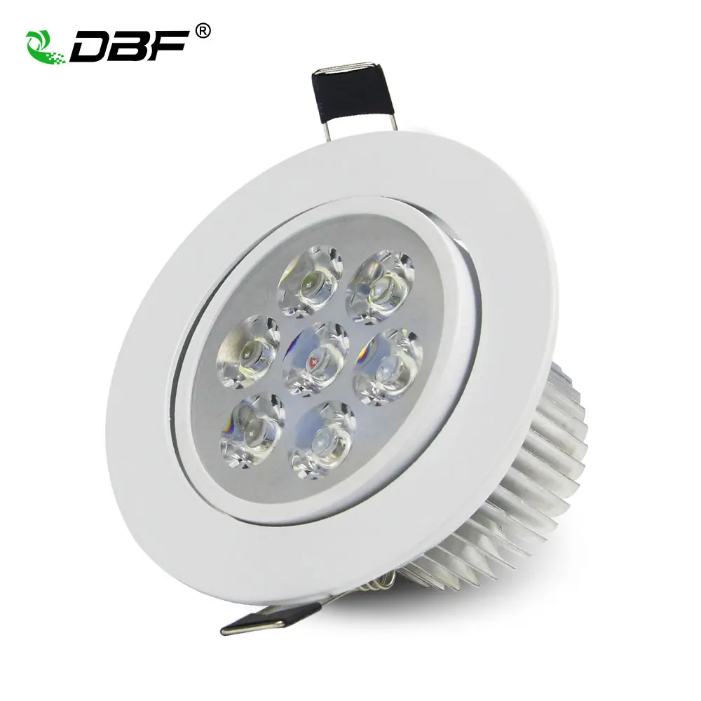 

High Power Dimmable 3W 4W 5W 7W Round White LED Recessed Downlight AC110V/220V Ceiling LED Spot Light Home Decoration Lamp