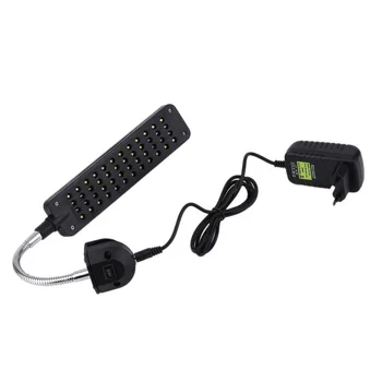

48 LED DC 12V 3W 2 Mode Plastic Aquarium Fish Light Plant Grow Clip-on Lamp Adjustable Arm Energy Saving Light