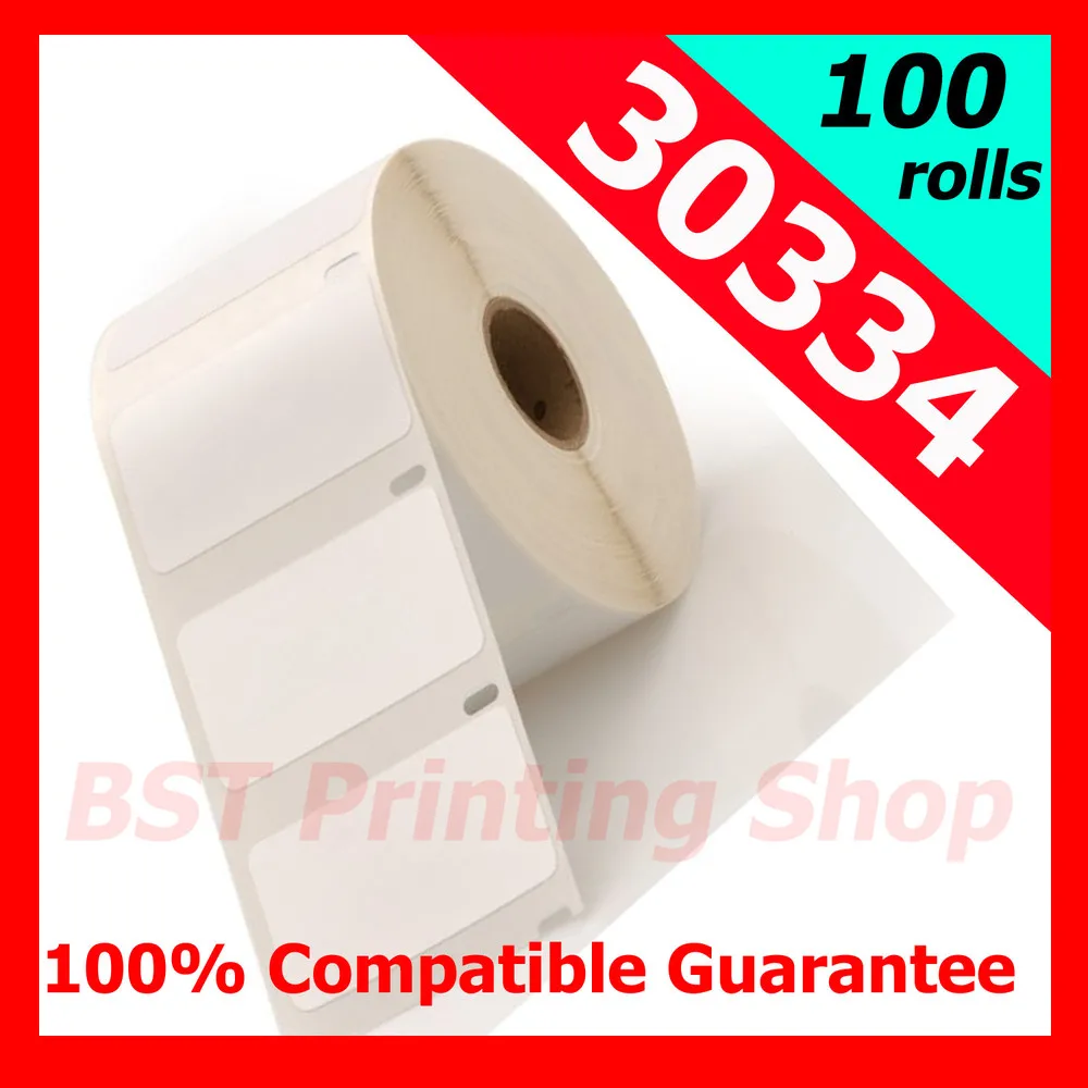 100X СОВМЕСТИМОСТЬ DYMO ЭТИКЕТКИ 30334 57 мм * 32 1000 этикетки (DYMO Этикетки)|labels laser|label