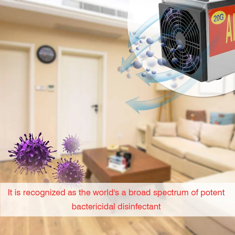 

220V 20G Ozone Generator Tablets Air Purifier Ozonizer with Timing Switch Purifier Ozonizer Sterilizer Ozonator Machine Tools