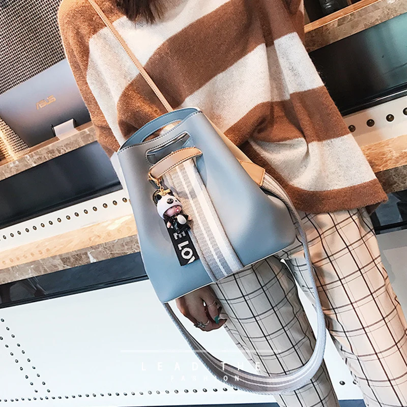 Women Bucket Handbag Female Cartoon Messenger Shoulder Bag Ladies Fashion Crossbody Bags Multiple Matching Styles Tote SS7208 (4)