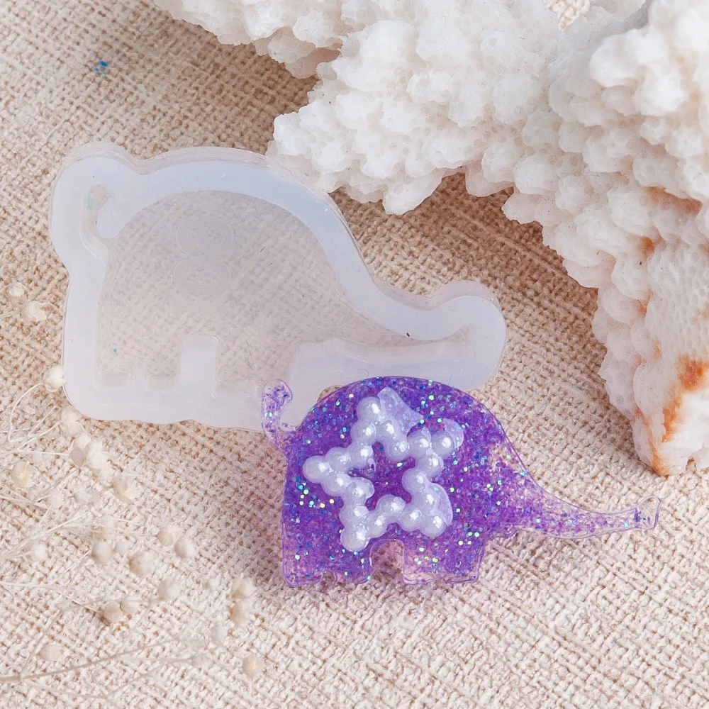 DoreenBeads Silicone Resin Mold For Jewelry Making Elephant Animal