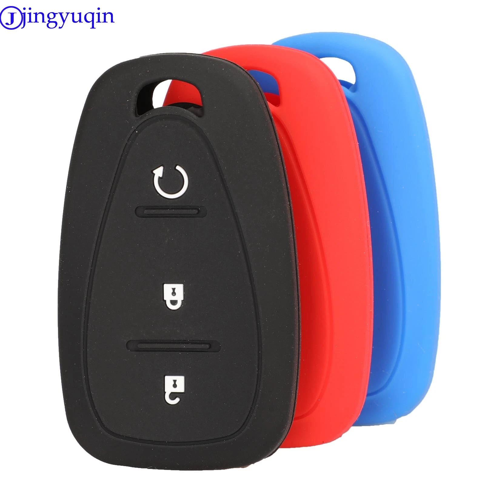 

jingyuqin 3B Remote Car Key Silicone Cover Case For Chevrolet Cruze Spark Camaro Volt Bolt Trax Malibu Holder Styling