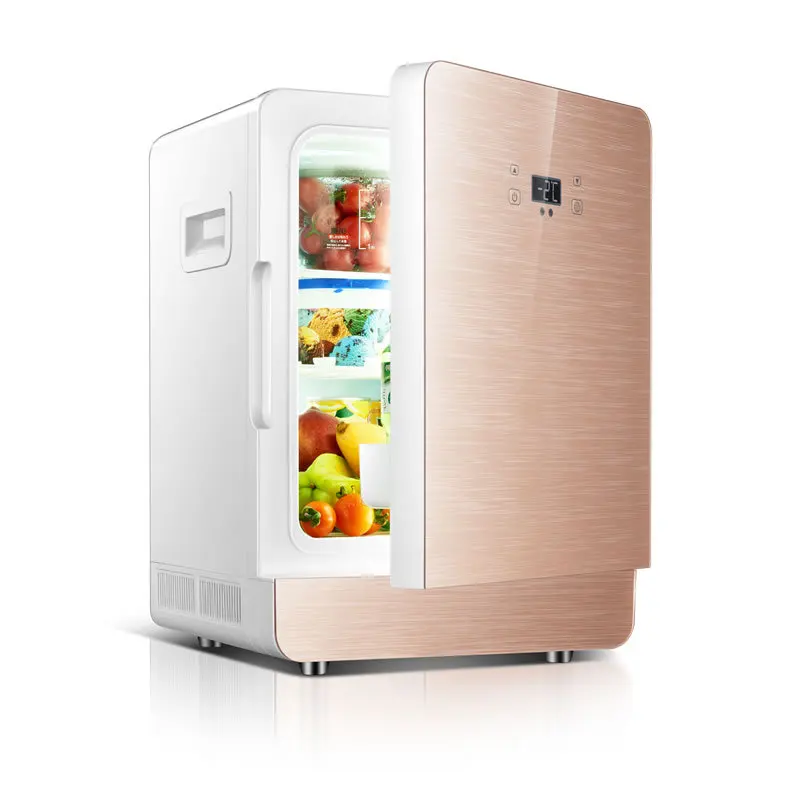 

20L Car Refrigerator 2019 New 12V 220V Car Dual-use Cooler Box Refrigerator Mini Portable Dormitory Apartment Refrigerated Box
