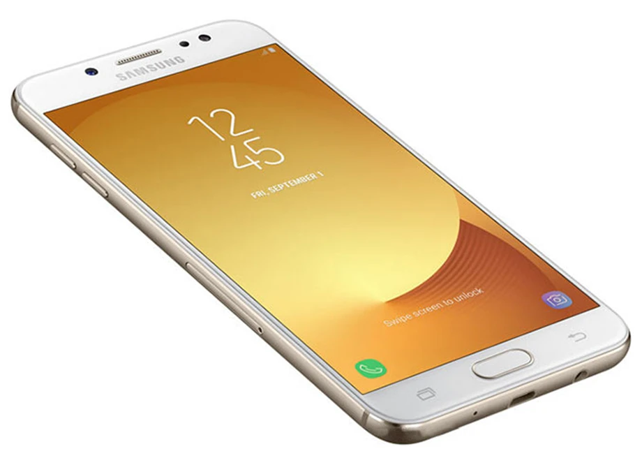 Samsung Galaxy C8 C7100 разблокированный GSM LTE Android мобильный телефон Восьмиядерный 5," две sim-карты 16 МП и 13 МП и 5 Мп 3g ram 32 Гб rom