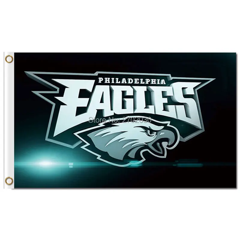 Philadelphia Eagles Flag 3x5 FT 150X90CM Banners 100D Polyester Flag