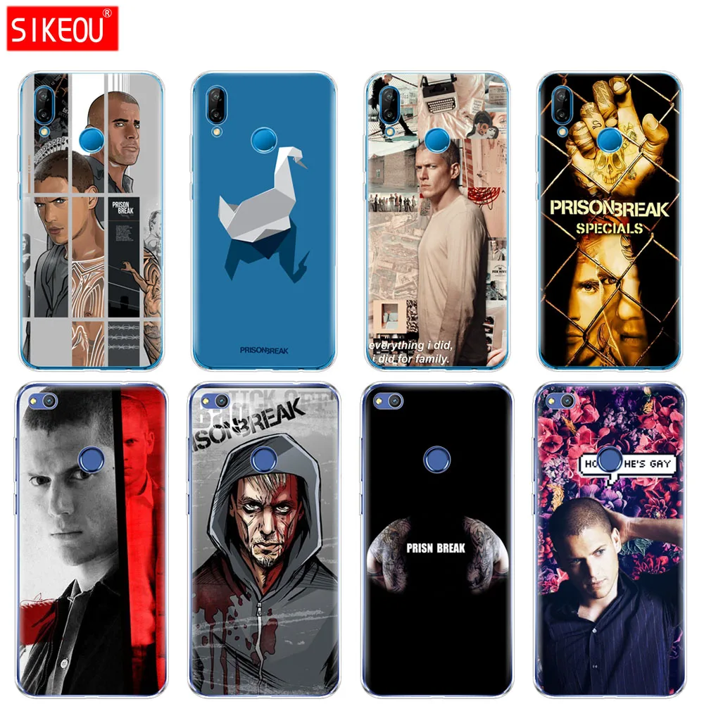 Силиконовый чехол для телефона Huawei P20 P7 P8 P9 P10 Lite Plus Pro 2017 P Smart PRISN BREAK Prison Break|Бамперы|