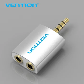 

Vention 3.5mm Earphone Audio Splitter Connecter Adapter with mic 1 Male to 2 Female Audio Adapter For Headphone PC Mobile Phone