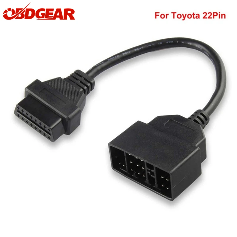 Кабель адаптер для Toyota 22Pin к OBDII 16 контактный гнездовой разъем 22 pin OBD II