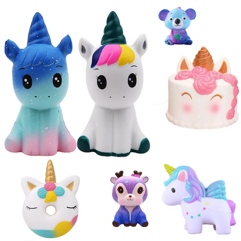 Новый Единорог оптовая продажа Squishies медленный рост Jumbo детские игрушки животные