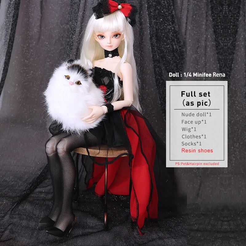Fairyland minifee Rena bjd 1/4 модель тела для маленьких девочек и мальчиков куклы глаза