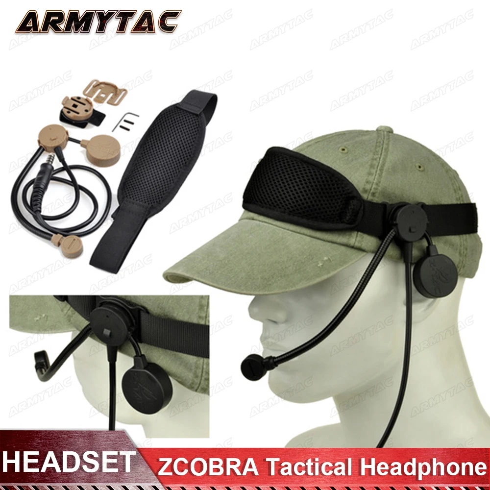 

Z-Tac ZCOBRA TACTICAL HEADSET with microphone mic Z043