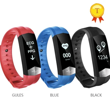 

OLED Touch Screen Waterproof IP67 ECG HR Fitness sport healthy smart watch band smart wristband blood pressure smart bracelet