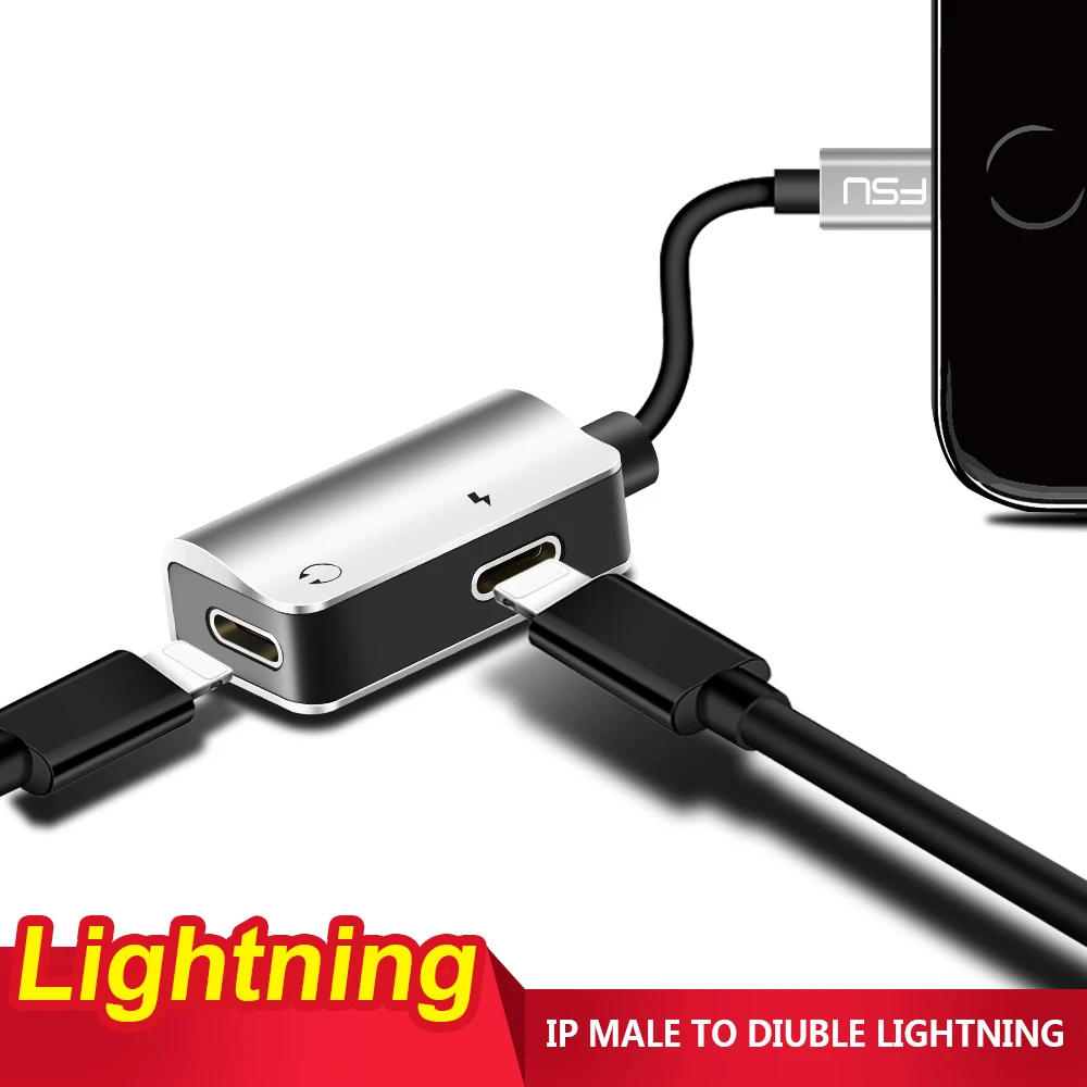 

Support IOS system 10.2 For Lightning Audio Converter lightning Headphone Jack Adapter Play Music for iPhone 7/8/8X/iPhone XS