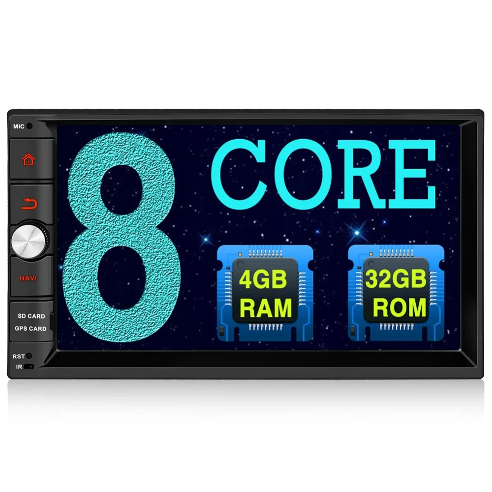 

Pumpkin 2 Din 7'' Android 8.0 Universal Car Radio No DVD Player Qcta-Core GPS Navigation Car Stereo Wifi 4G Bluetooth Headunit