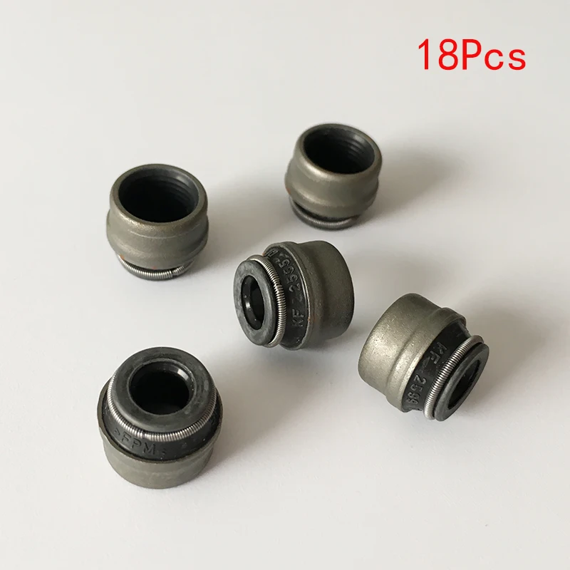 

18Pcs OEM Engine Valve Stem Oil Seal 6mm For A3 A4 A5 A6 A7 A8 Q3 Q5 Q7 TT Golf Jetta Phaeton Touareg 036 109 675 A 057 109 675