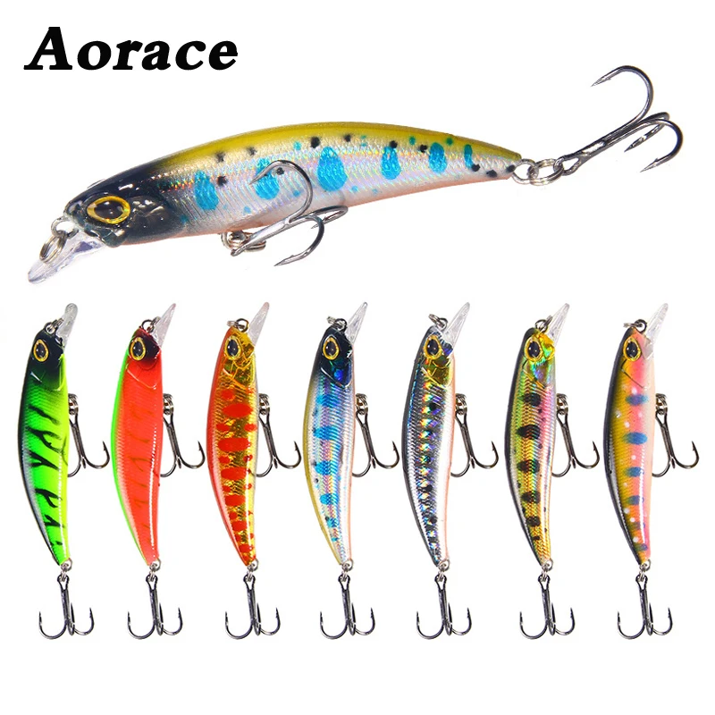 

1Pcs Minnows Fishing Lure 4g 7cm Sinking Wobbler Hard Crank Bait Artificial Pike Carp Swimbait For Pike Trout