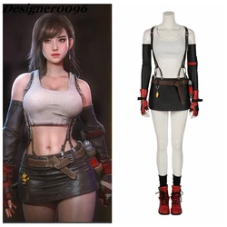 Game Cosplay Costume Final Fantasy VII Remake PS4 Hot Game Character Tifa Lockhart cosplay Halloween Party Women's Clothes suit Game Cosplay Costume Final Fantasy VII Remake PS4 Hot Game Character Tifa Lockhart cosplay Halloween Party Women's Clothes suit