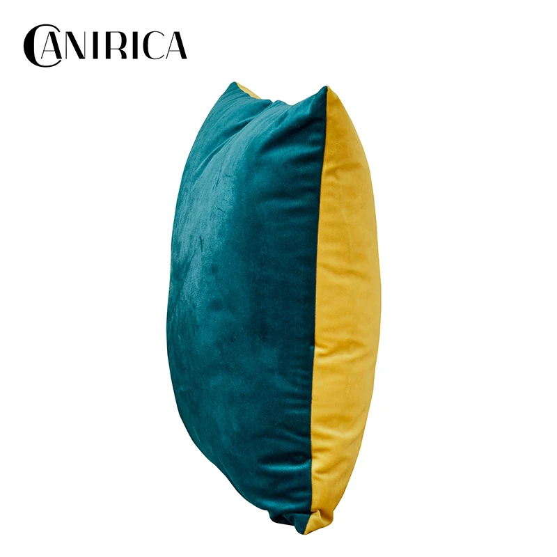 Чехол на подушку CANIRICA желтый 45*45 Бархатная подушка домашний декоративный чехол