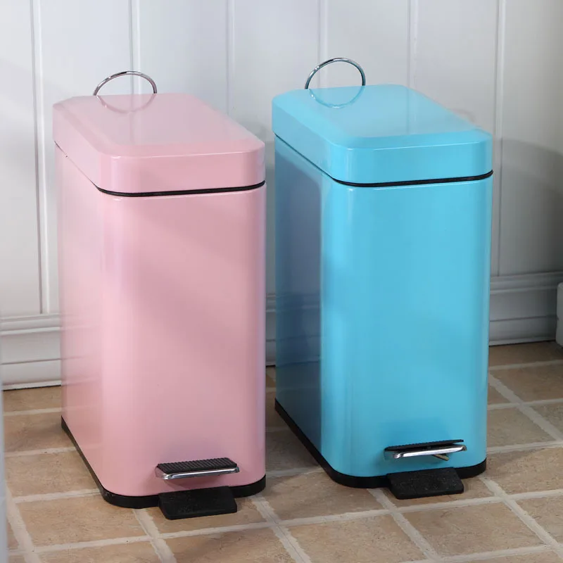 European creative bathroom trash can lid foot kitchen trash lovely