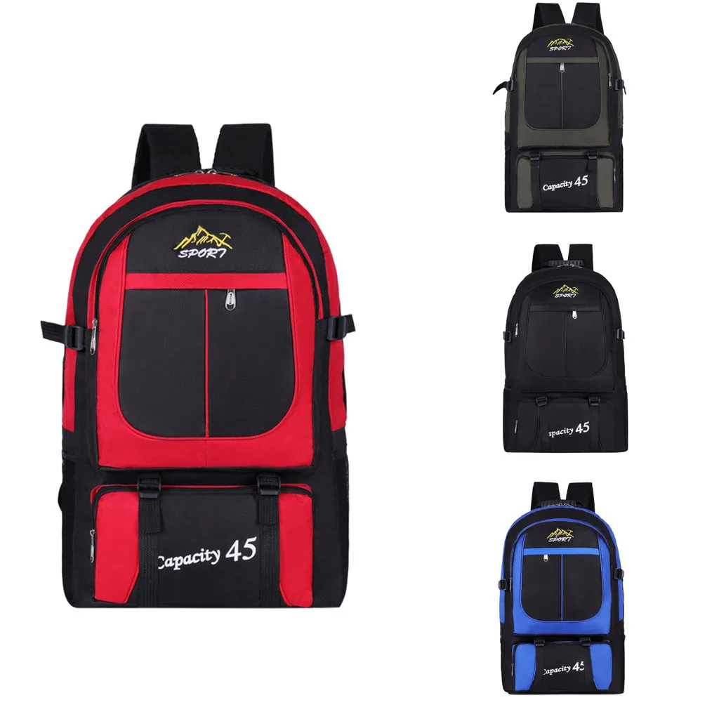 

Fashion Men's Waterproof Large Capacity Backpack Outdoor Mountaineering Bag Waterproof large capacity backpack student June12