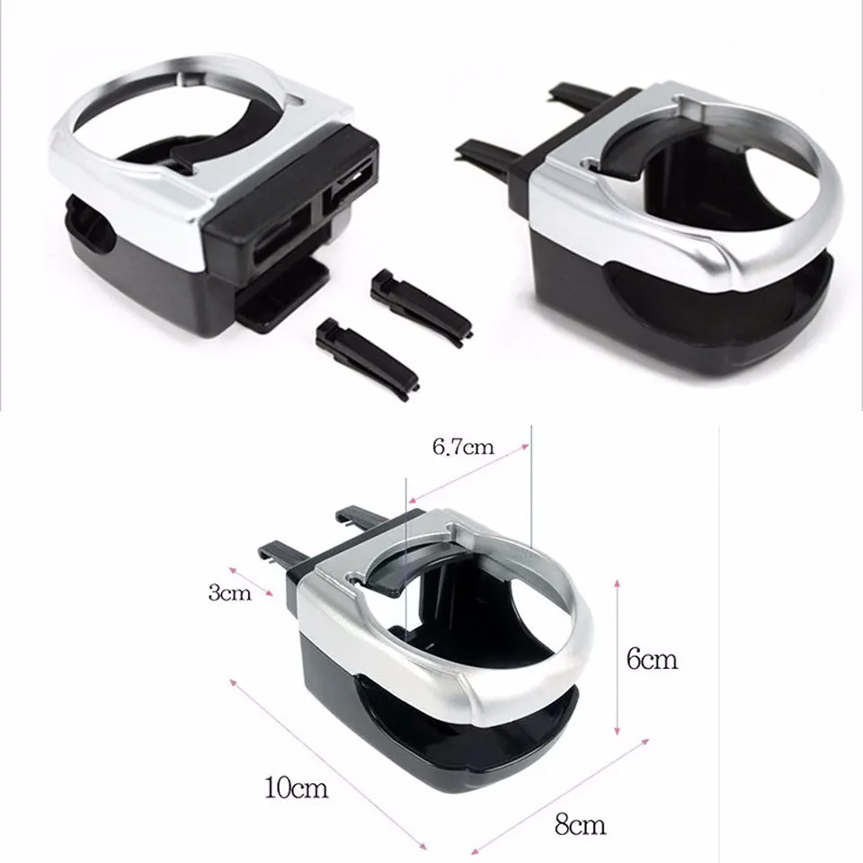 Универсальный автомобиль, устанавливаемое на вентиляционное отверстие в салоне автомобиля на выходе крепление чашка для бутылок напитков подставка для напитков Клип держатель воды Кофе кронштейн для автомобилей SUV грузовой автомобиль