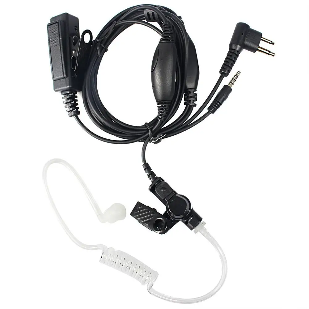 2 in1 2 Pin Earpiece for Motorola Radio & 1 Pin Mic Earpiece for Mobile