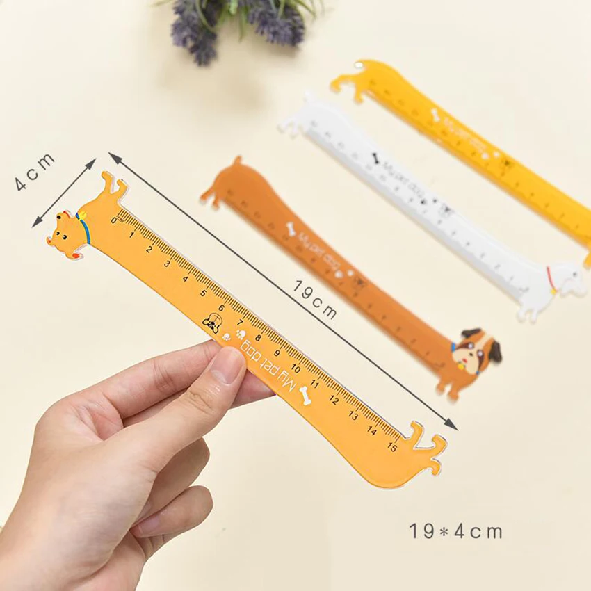 High Cat Claw Ruler 15cm Ruler Student Creative Stationery Measuring Ruler Transparent Plastic I192872302