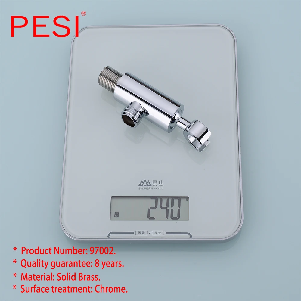 Preise Bad Zubehör Soild Messing Handheld Dusche Spray Kopf Halter Halterung Wand Halterung für Bad Bidet Sprayer, chrom Schwarz.
