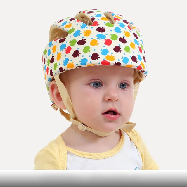 Dioxide Casque de Sécurité Bébé, Casque Protection Bebe, Casque Anti Chute  Bebe, Casque de Sécurité Réglable en Coton Respirant pour Enfant Garçon  Fille Apprendre à Ramper et à Marcher (Blanc) : 