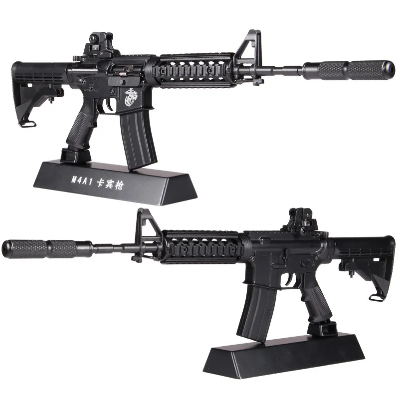 1:3. 5 сборка Металл Игрушечная модель пистолета не может снимать M4A1 DIY Мини пистолет Модель для коллекции металлический сплав пистолет игрушки подарок для мальчика