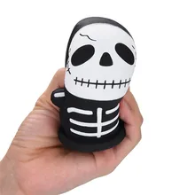 

Amazing Exquisite Funny Galaxy Skull Scented Squishy Charm Slow Rising 10CM Kid Antistress Halloween Christmas toys Gift #40