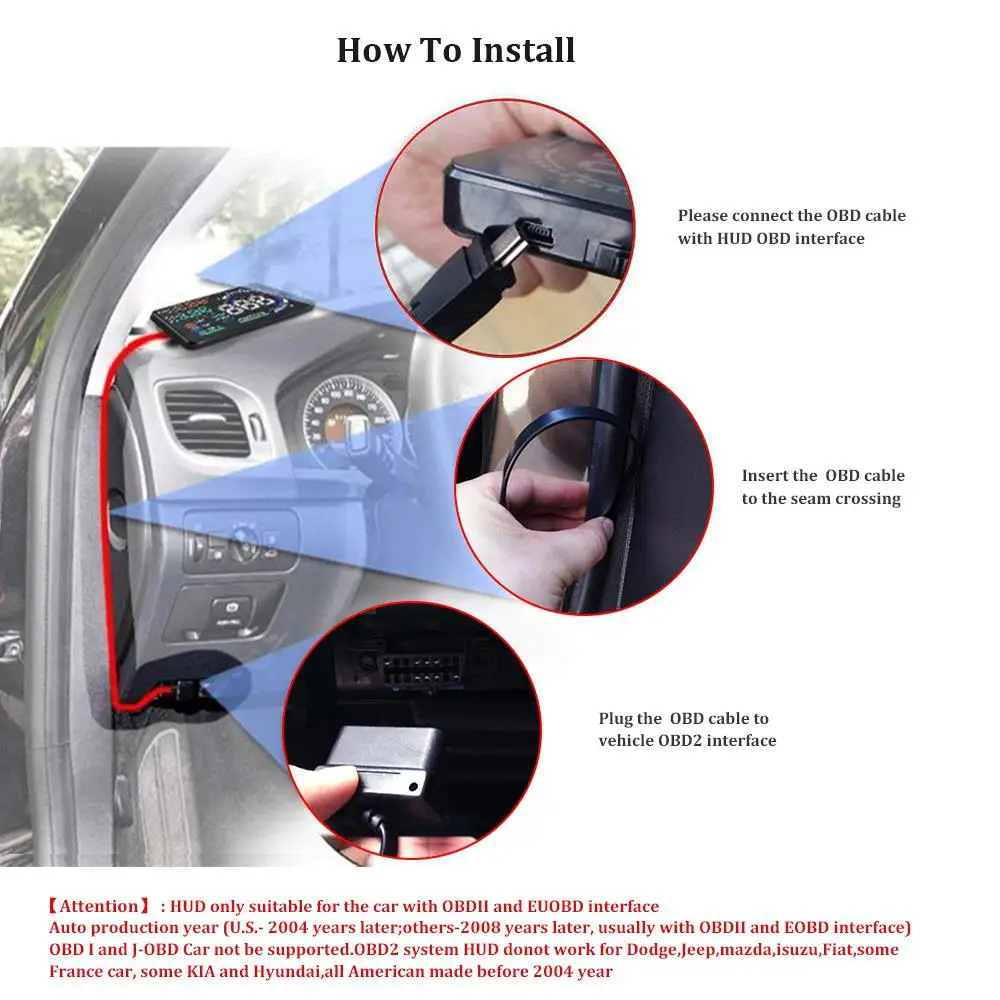 Dragonpad A8 Универсальный 5,5 дюймов Автомобильный HUD Дисплей OBDII Предупреждение скорости расхода топлива Автомобильная сигнализация