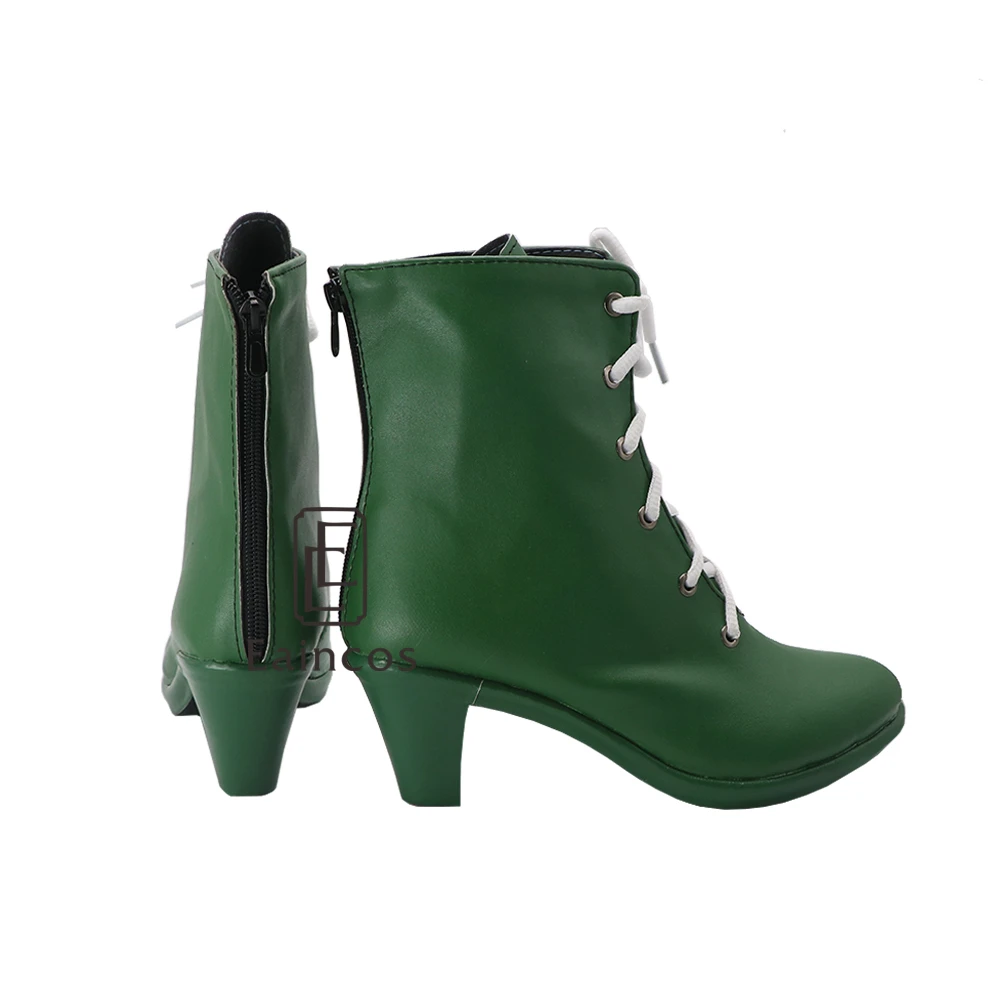 Обувь для костюмированной вечеринки в стиле аниме «Сейлор Мун Сейлор Юпитер»; Цвет зеленый; ботинки по индивидуальному заказу