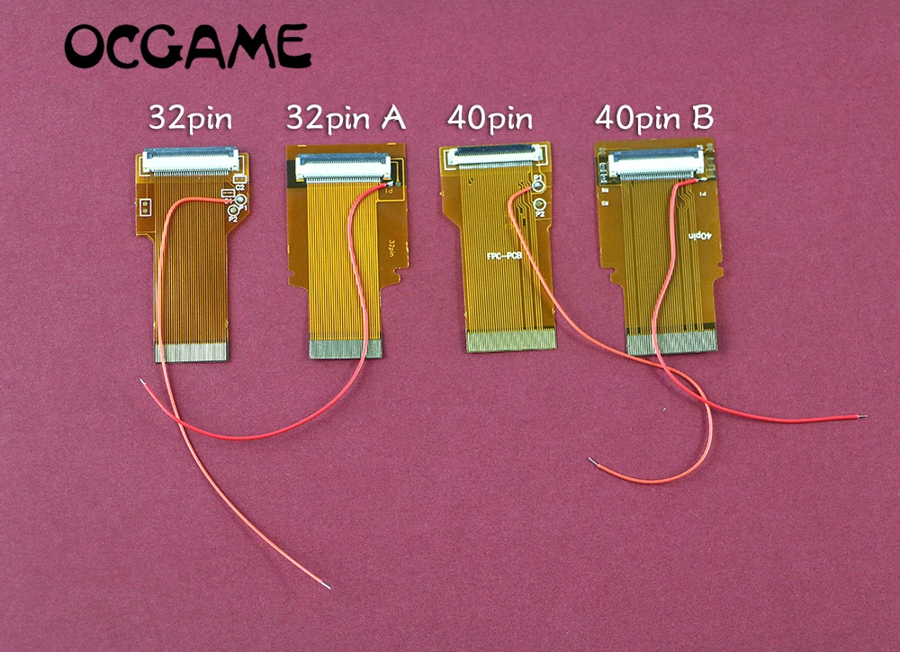 OCGAME для Game Boy Advance GBA ленточный кабель адаптер с подсветкой 40 PIN B & 32 A 32pin 40pin AGS 101 3
