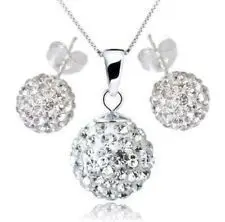 

ddh0040 !2013 uk/us new Fashion Silver necklace earrings set