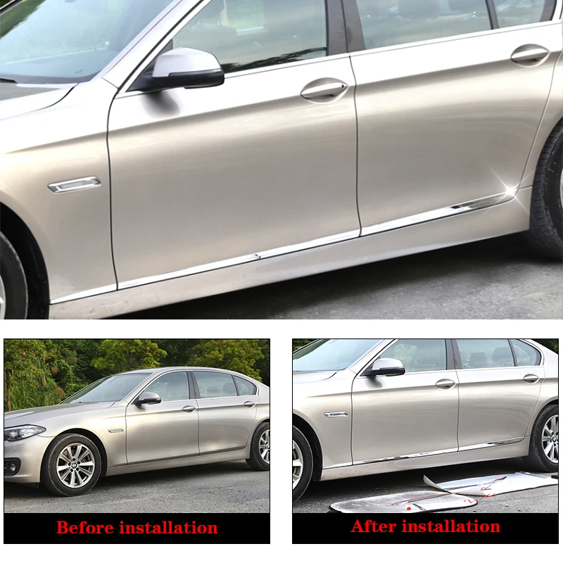 2 Pieces Door Speaker Trim Cover Accessories for BMW 5 Series F10 F11 2011 2012 2013 2014 2015 2016 ABS Chromeplate