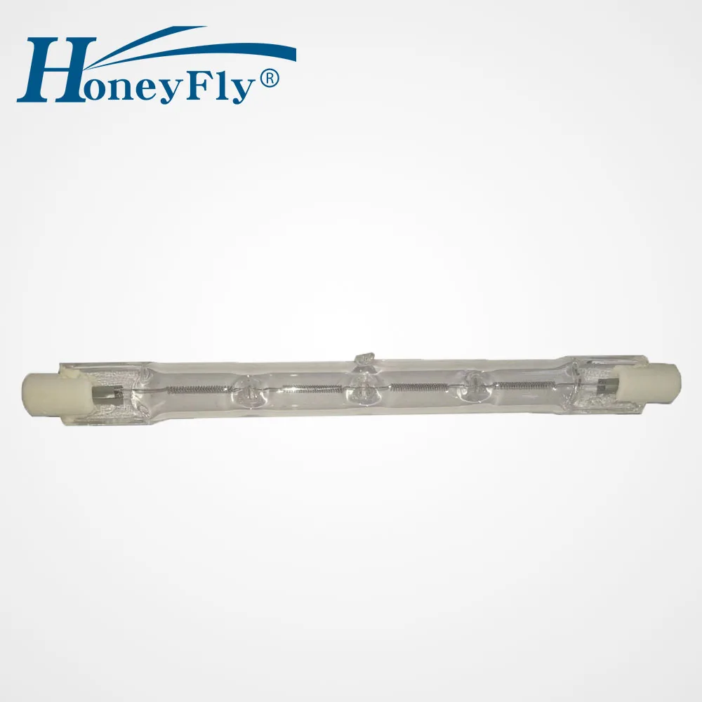 HoneyFly TopQuality 5 шт. 78 мм УФ-фильтр галогенная лампа 80 Вт/120 Вт 220 В энергии C R7S галогенная лампа кварца Стекло Двусторонняя Warmwhite