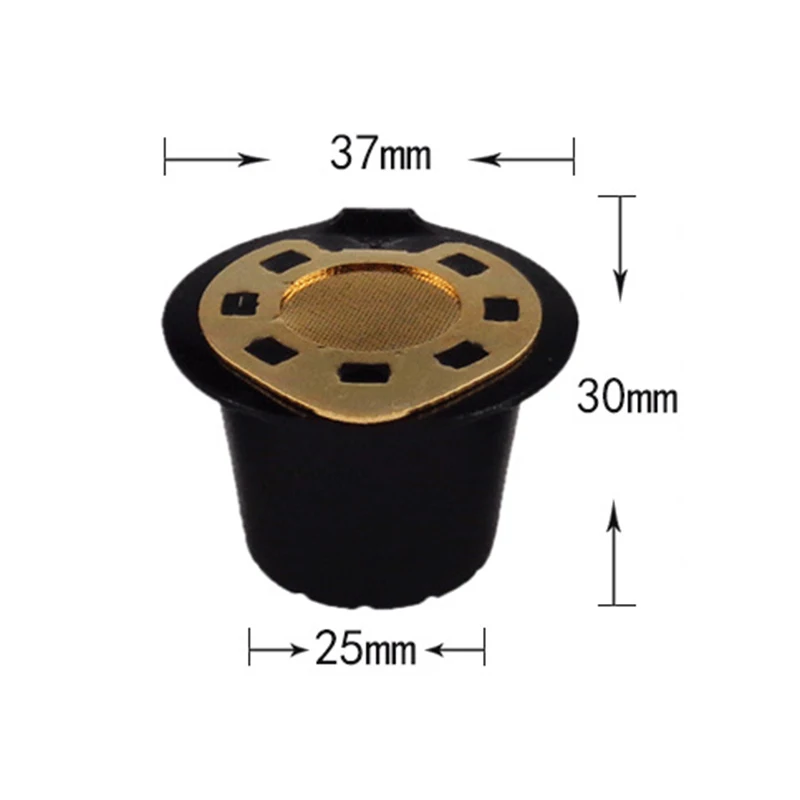 1* капсулы для многоразового использования из нержавеющей стали для кофемашины неспрессо