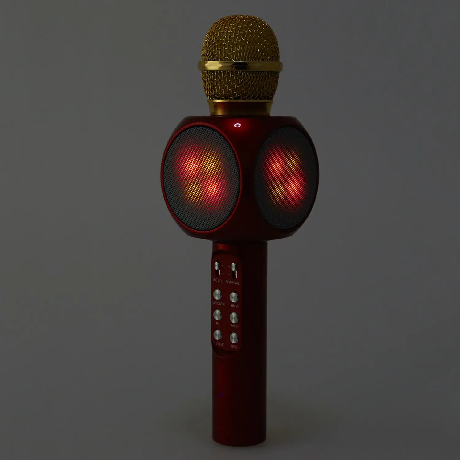 Профессиональный Bluetooth беспроводной микрофон динамик ручной микрофон караоке микрофон музыкальный плеер для вокала, с рекордером KTV WS1816