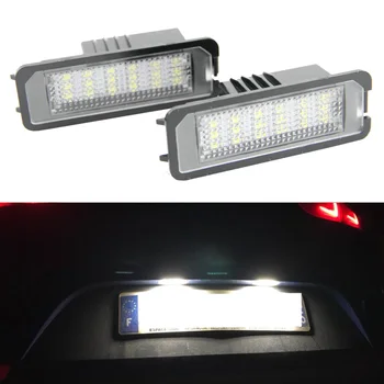 

2Pcs/Set Canbus Error Free White 18SMD LED Number License Plate Lights For SEAT Altea Exeo/ST Ibiza Leon 12V Car Light Source