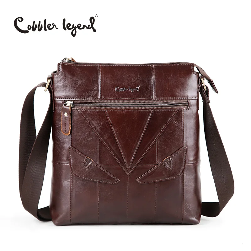 

Cobbler Legend High Quality Genuine Leather Men's Crossbody Bags Brand Designer Male Shoulder Bag For Men Handbag Sacoche Homme